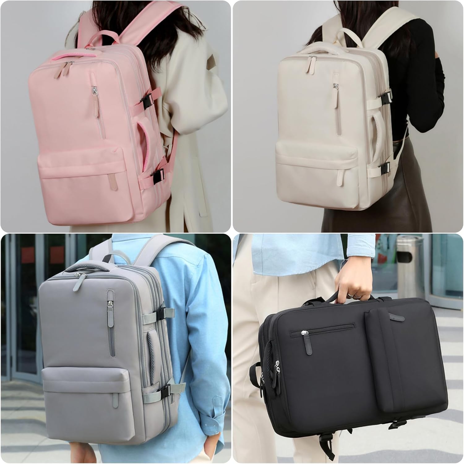 [リートフライ] 旅行用ノートパソコンバックパック レディース メンズ カジュアル ワークバッグ 大容量 防水 荷物バッグ ハイキン