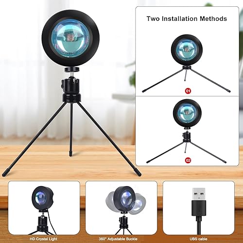 Miniatura 8 de WisaKey Anillo de luz RGB de 13 pulgadas con soporte y soporte para teléfono de alto 63 pulgadas 218 luces LED para selfie y lámpara de puesta de