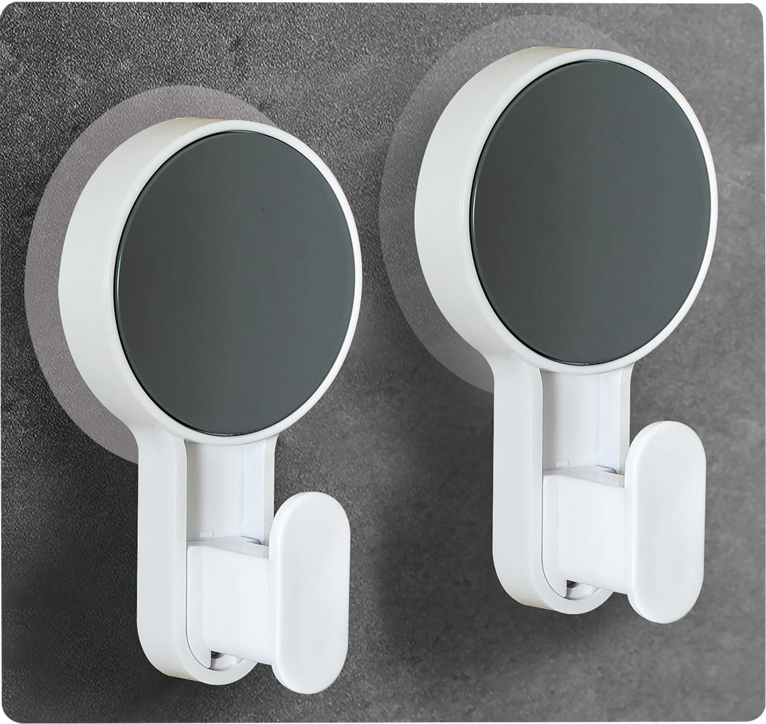 Photo 1 of 2 PACK***ANJOBIBI Strong Towel Hooks for Bathroom,Wall Mount Towel Holder,Heavy Duty Door Hanger Towel Hook for Kitchen, Bedroom,Hotel,Pool,Coats (Grey+White 2 Packs)