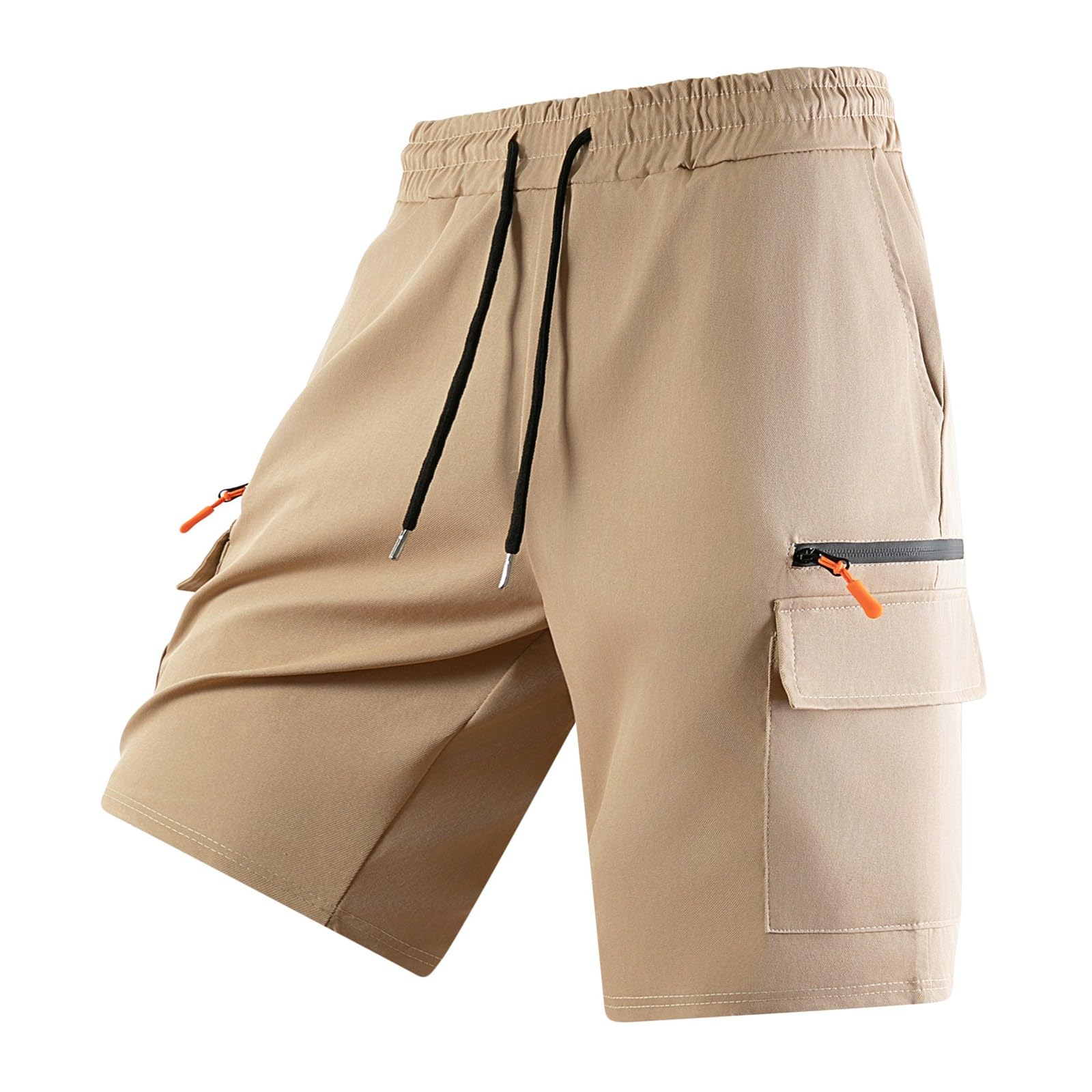 Pantaloncini da lavoro da uomo, lunghezza al ginocchio, con chiusura lampo