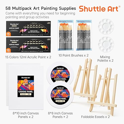 Miniatura 10 de Shuttle Art Juego de 69 pinturas acrílicas