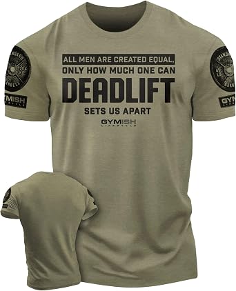 Gymish Lifestyle Workout Mens Shirt, Deadlift Sets US Apart Lifting Gift T-Shirt