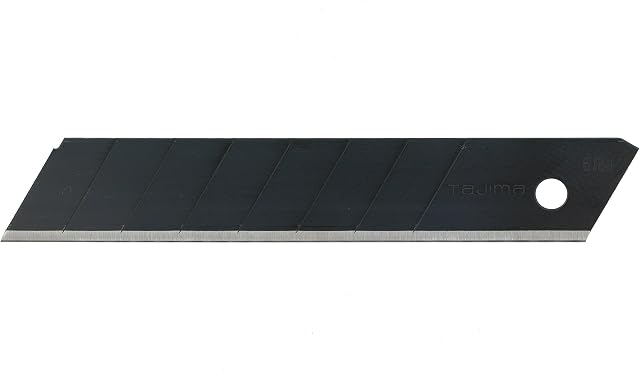 Tajima LCB50RB-50H "Razor Black" Spare Blades, Black, 18 mm, Set of 50 Piece
