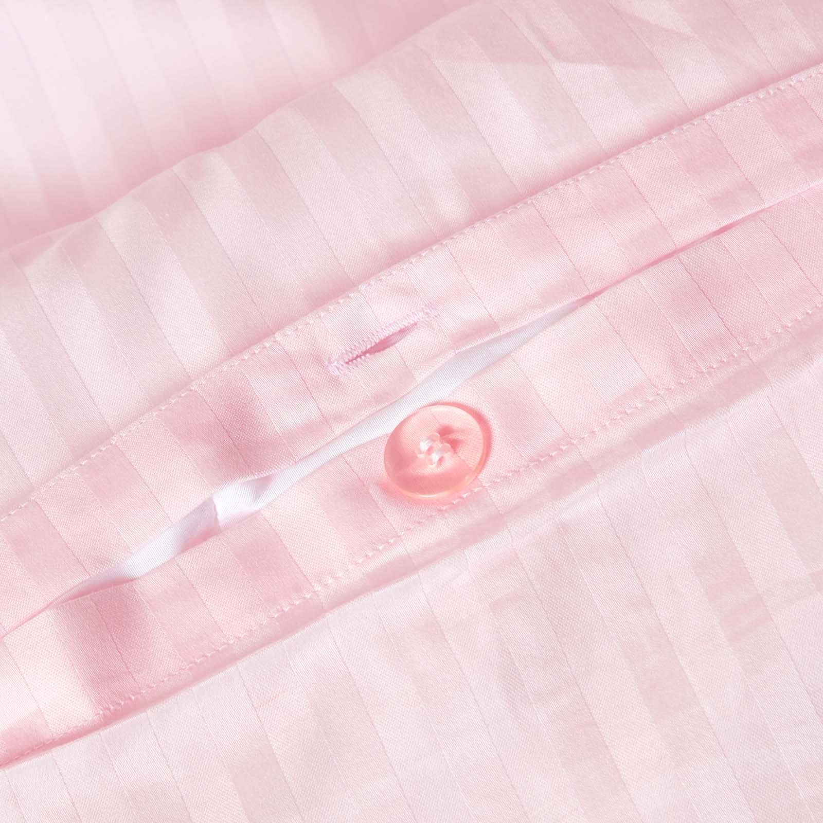 HOMESCAPES Parure de lit Enfant en Percale de Coton 330 Fils, Rose, Housse de Couette 120x150 cm et Taie d’Oreiller 40x60 cm