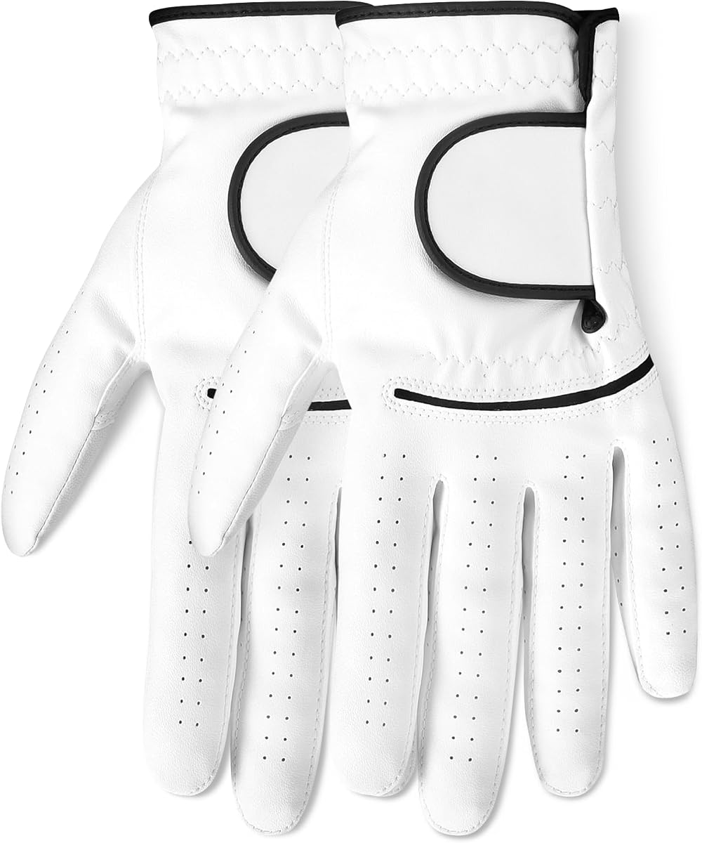 All-Weather Golf Gloves for Men, Right Hand & Left Hand Options, Medium, Medium-Large & Large