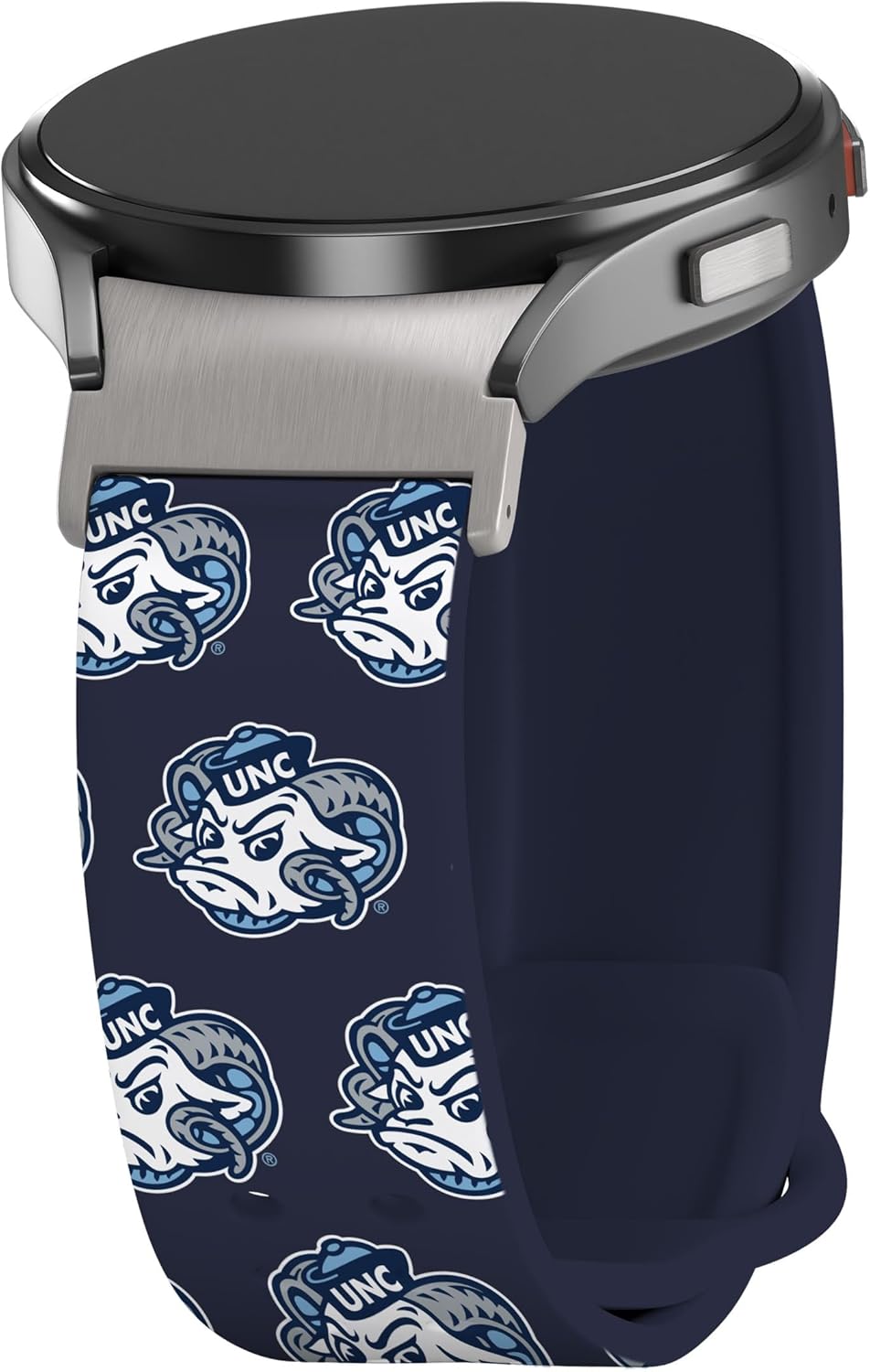 Affinity Bands North Carolina Tar Heels HD Fitted Watch Band Compatible with Samsung Galaxy Watch 4-7 (Long Repeating)