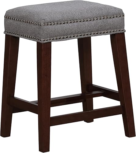 Miniatura 34 de Taburete de mostrador sin espalda con estampado de vaca marrón Harlow Linon Estampado de vaca café.,negro, (Black Cow Print),Gris