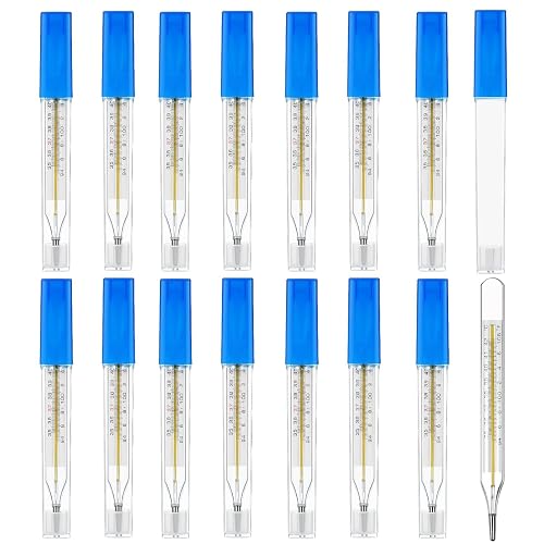 Orancle Care Gold Clinical Glass Thermometer for Underarm, Adults and Kids, Accurate Professional and use personal SMIC Gold (15)