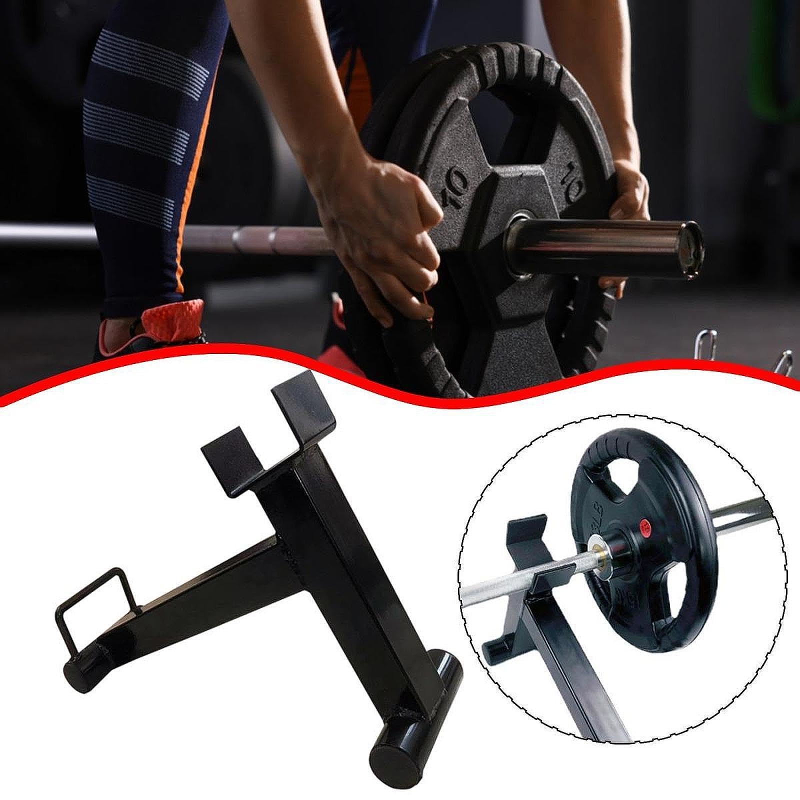 Supporto per Bilanciere da Stacco da Terra, Accessorio per Sollevamento Pesi in Acciaio, Design Ergonomico, Forma Intuitiva per Palestra E Allenamento