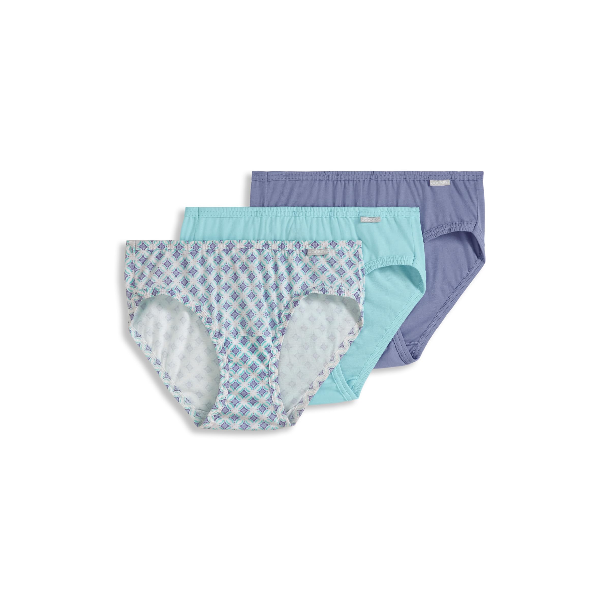 Jockey Women's Underwear 100% Cotton Elance Bikini - 3 Pack