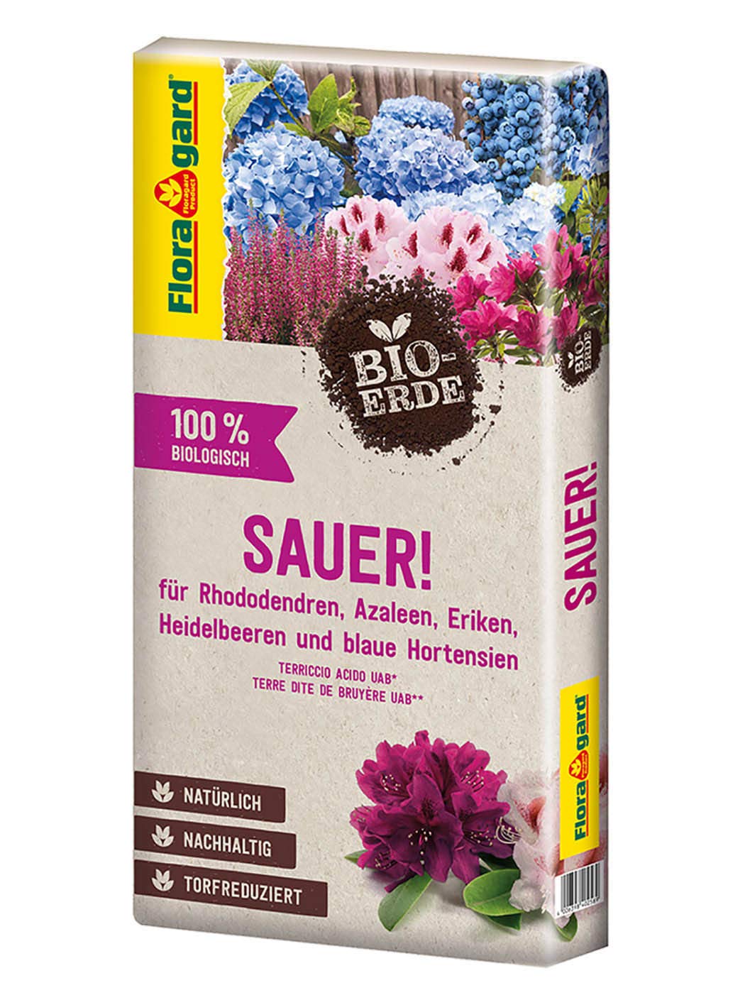 Floragard Bio-Erde Sauer 1x40 Liter