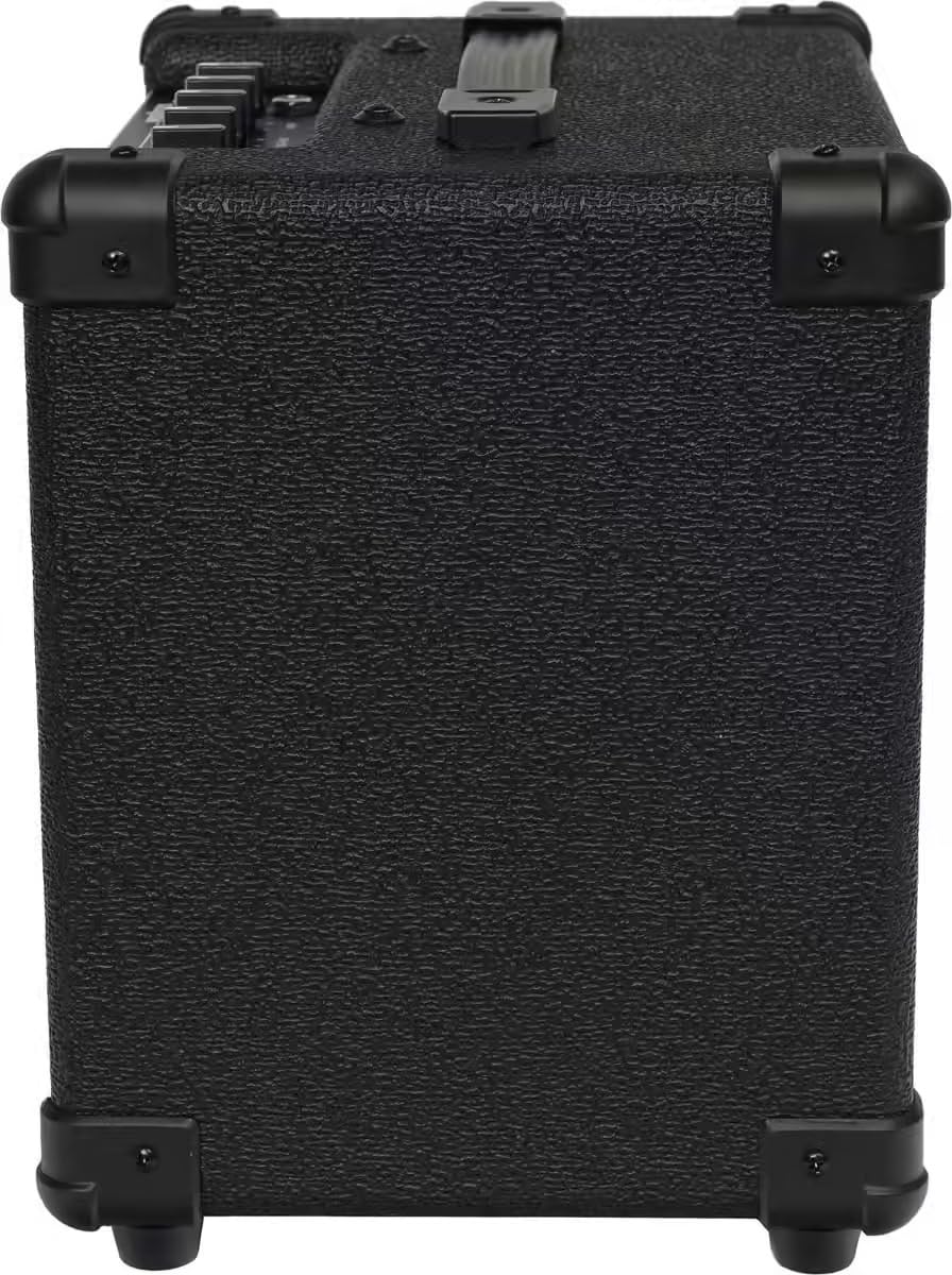 Woodbrass BA820 - Ampli Basse 20W Classe D, Compact & Léger, HP 6,5”, EQ 4 Bandes, Réception sans Fil, Entrée AUX & Sortie Casque, Idéal Débutants & Pratique à Domicile