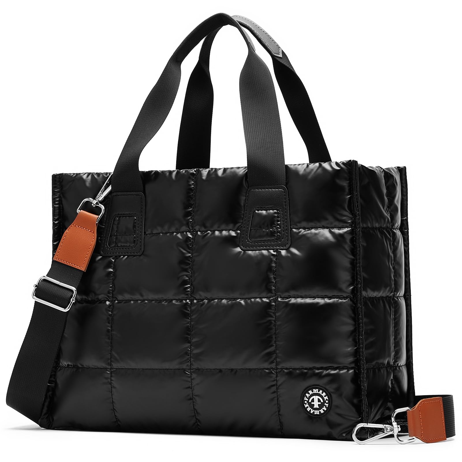 FARMARK Tote Bag for Women Thickened Large Capacity Down Jacket Tote Bag Thickened Base Wear-resistant Waterproof Mommy Bag