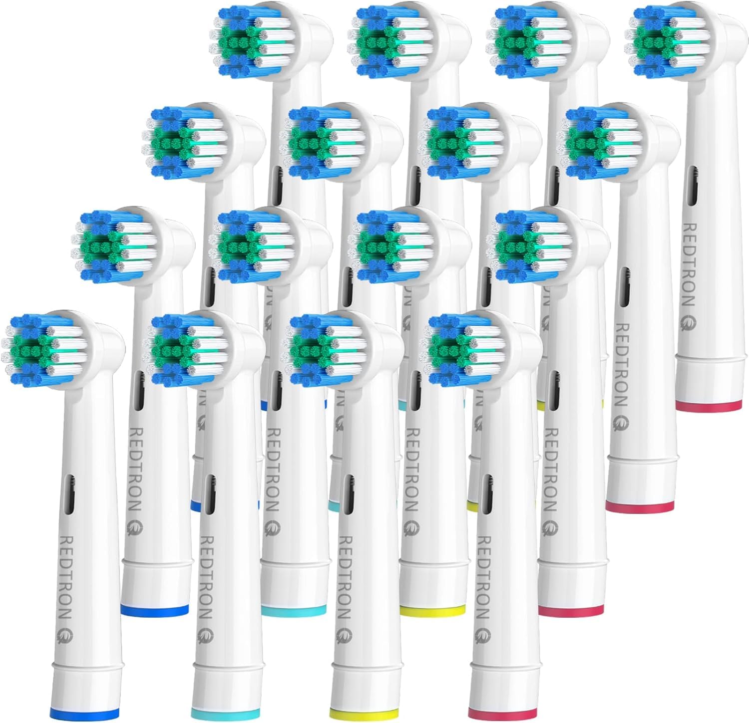 REDTRON Recambios para Cepillo de Dientes Eléctrico compatible con Oral B (8 unidades), Cabezal de cepillo de dientes Precision Clean Pro1000 Pro3000 Pro5000 Pro7000 y más — view 9