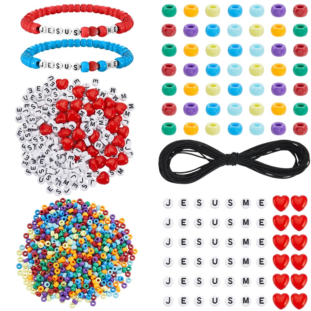 Perles Alphabet de Pâques SUNNYCLUE Initiales Plastique Coeur Rouge Entretoises Bijoux Femmes