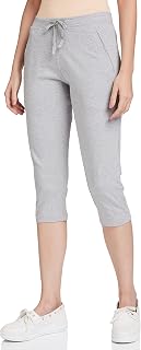 Van Heusen Women’s Cotton Lounge Capri | Drawstrings & Side Pockets | Cotton Stretch | Smart Tech Finish | Sweat Absorbent... Price In India