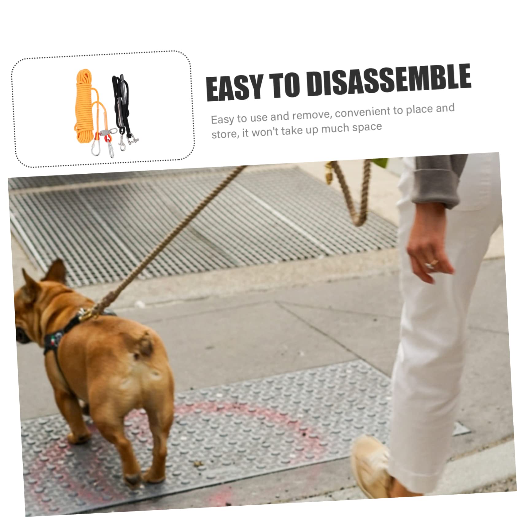 INOOMP Cable para Perros De Camping De Cable De Sujeción para Mascotas Equipo para Acampar Perros para Usar Al Aire