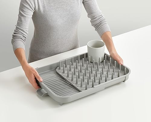 Miniatura 4 de Joseph Joseph Duo - Escurridor de platos expandible, gris, 2 niveles
