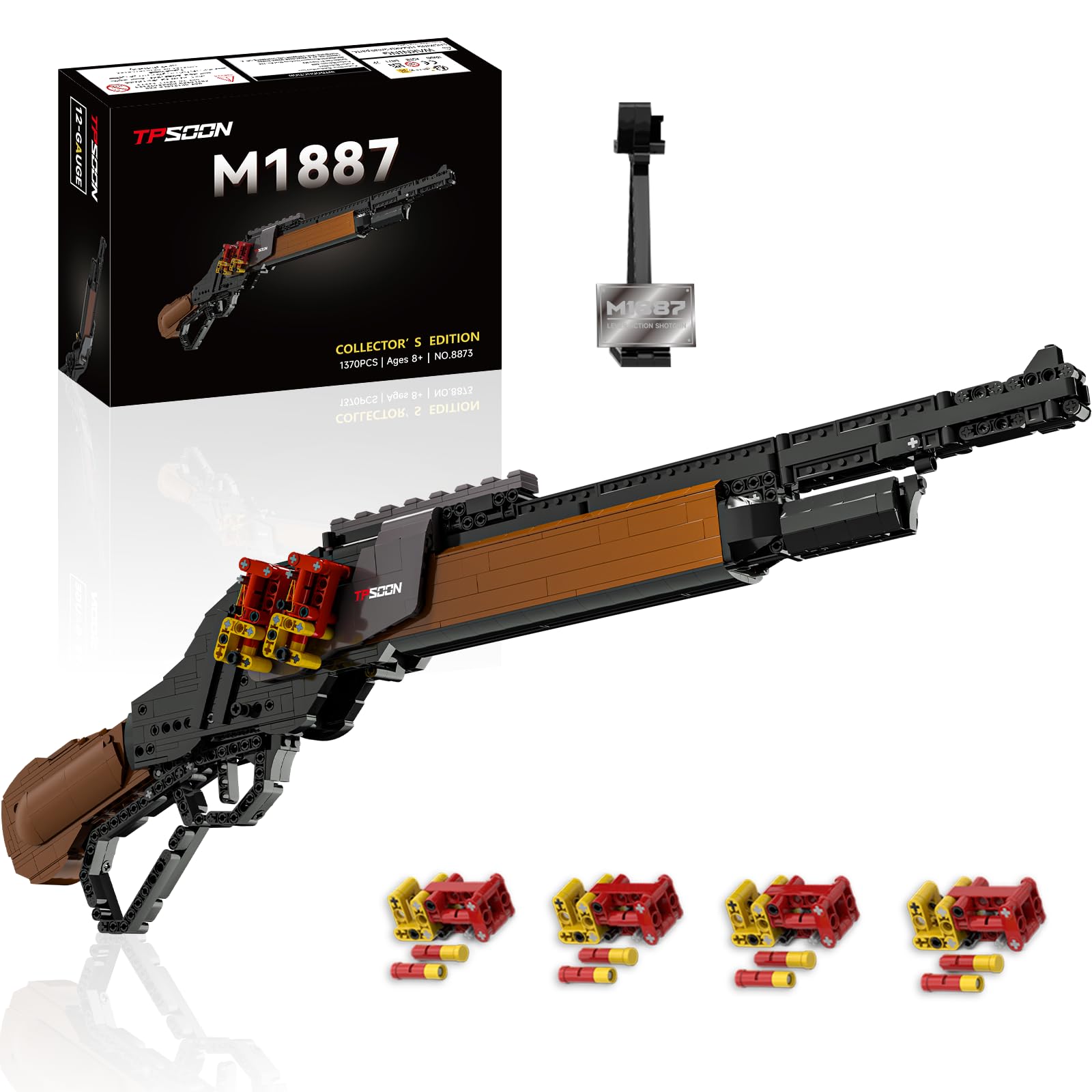 Amazon.com: Sosuy Building Block Gun Sets, M1887 1:1 DIY Shootable