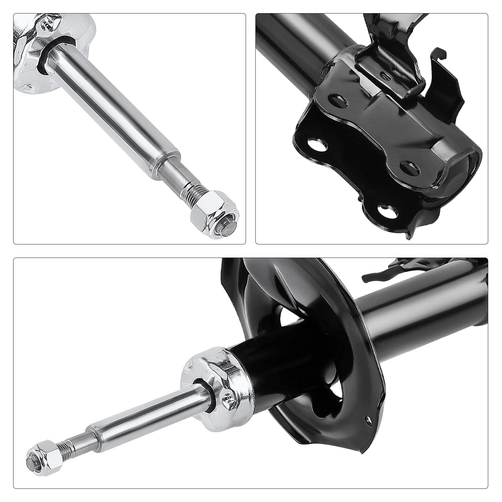 Frankberg 2 amortiguadores delanteros izquierdos y derechos compatibles con Almera II N16 1,5 L-2,2 L tricuerpo 2000 – 2006 Almera II Hatchback N16 1.5L-2.2L Hatchback 2000-2006 Replace# MR297998