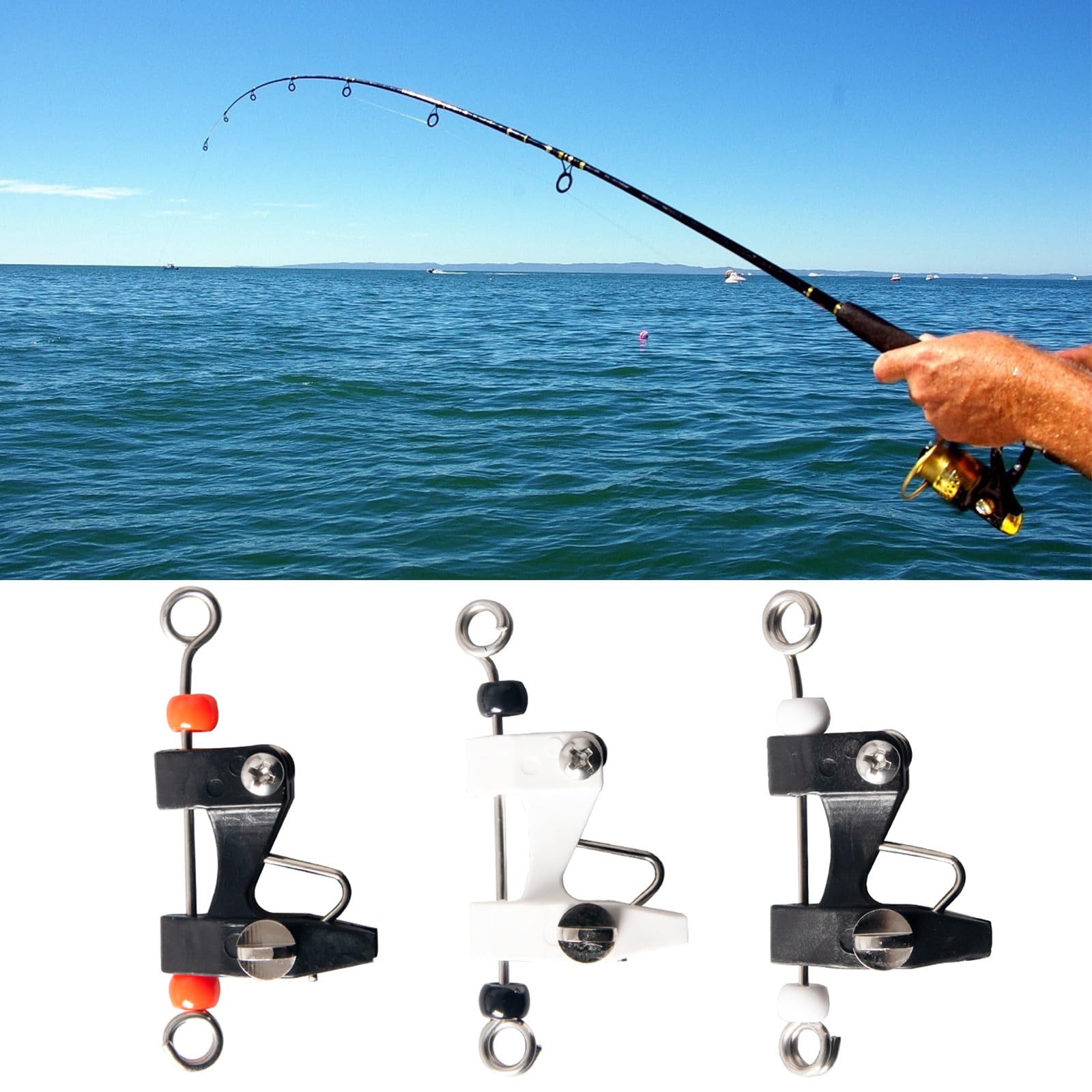 PASNMKvn 4Pcs Heavy Tension Release Clip for Sea Fishing Downrigger Release Clip Outrigger Release Clip for Trolling