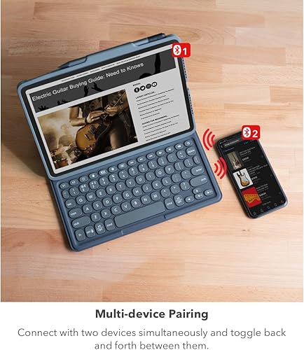 Miniatura 5 de ZAGG Pro Keys - Funda desmontable y teclado inalámbrico para Apple iPad de 11 pulgadas (A16)  10.9 10 generación, emparejamiento Bluetooth