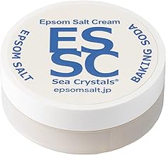 Epsom Salt Cream, Baking Soda, Sea Crystals, Epsom Salt with Baking Soda, Moisturizing Cream, 1.1 oz (30 g), Magnesium Cream, 15% Formulated