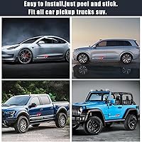 Vista 6 de Pincuttee Calcomanía de letra deportiva para automóvil, calcomanía reflectante para automóvil, calcomanías para rojo +blanco