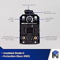 Vista 5 de Soldador de varilla - Máquina de soldadura inversora MMA Fuerza de arco, soldadores antiadherentes Soldador portátil compacto - Doble voltaje
