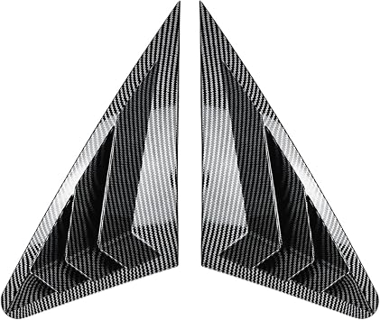for Audi A3 S3 8V 2014-2020 Sedan Version Side Window Louvers Air Vent Triangular Glass Shades CoverCarbon Pattern