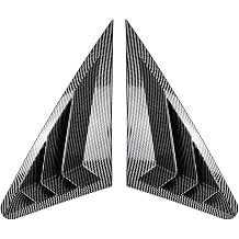 for Audi A3 S3 8V 2014-2020 Sedan Version Side Window Louvers Air Vent Triangular Glass Shades CoverCarbon Pattern