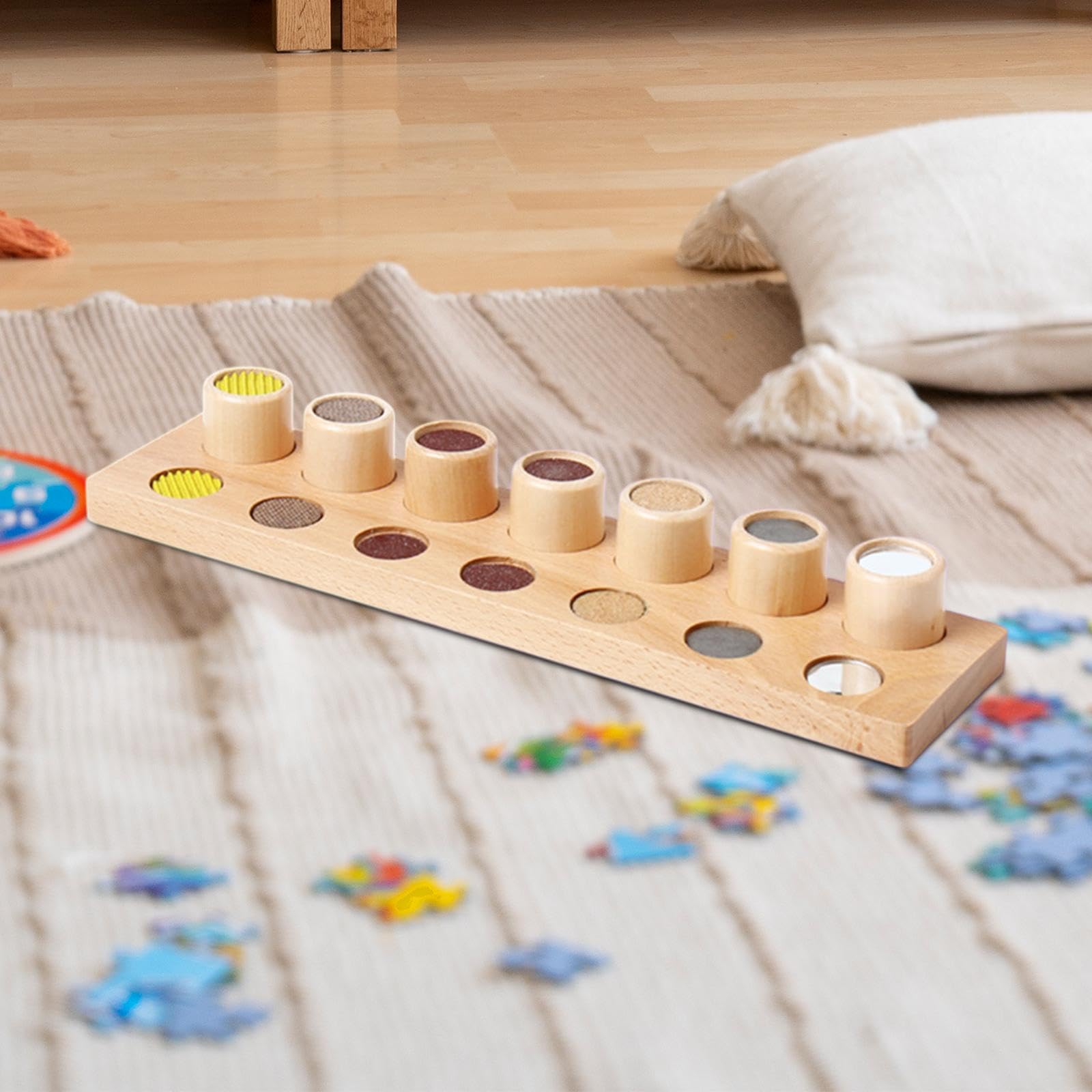 Juguetes sensoriales Montessori para bebés, Juegos sensoriales para niños, Juego táctil para jardín de Infantes