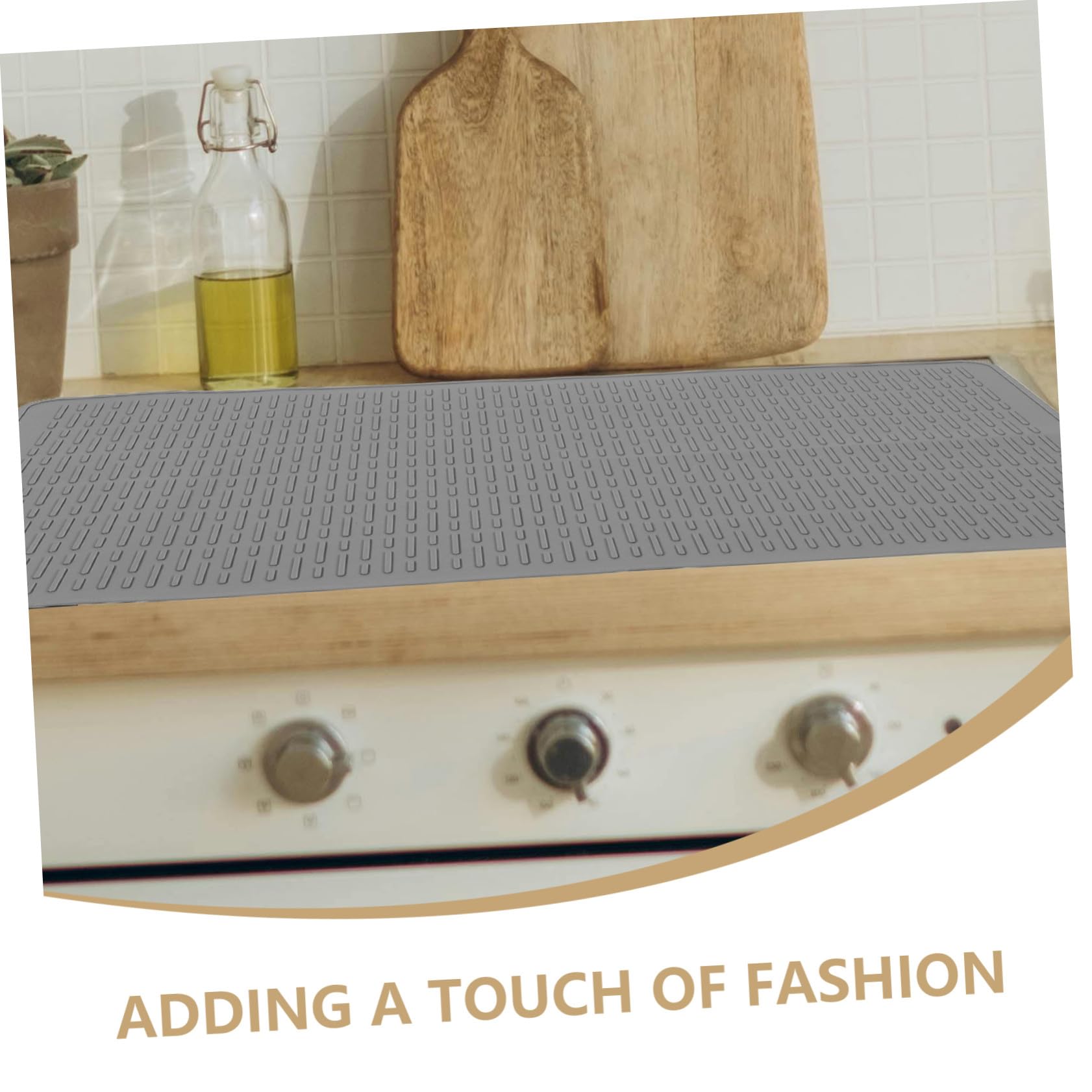 Alfombrilla para Cocina de Inducción de Silicona 20x28 Pulgadas | Reutilizable, Antideslizante y Antiaceite, Uso Doméstico, Formato Grande para Encimera