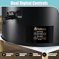 Vista 6 de TOAUTO Derretidor de cera digital comercial de 60 libras, máquina de fabricación de velas eléctrica extra grande de 30 L para control de temperatura