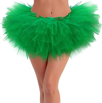 Tutus for Women 5 Layered Adult Tutu Skirts for Women Halloween Tutu for Womens 80s Costume Womens Fully Skirt Tulle Skirt