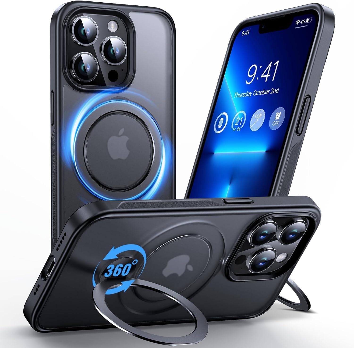 Coque iPhone 13 Pro avec support pour voiture et appels mains libres - 8