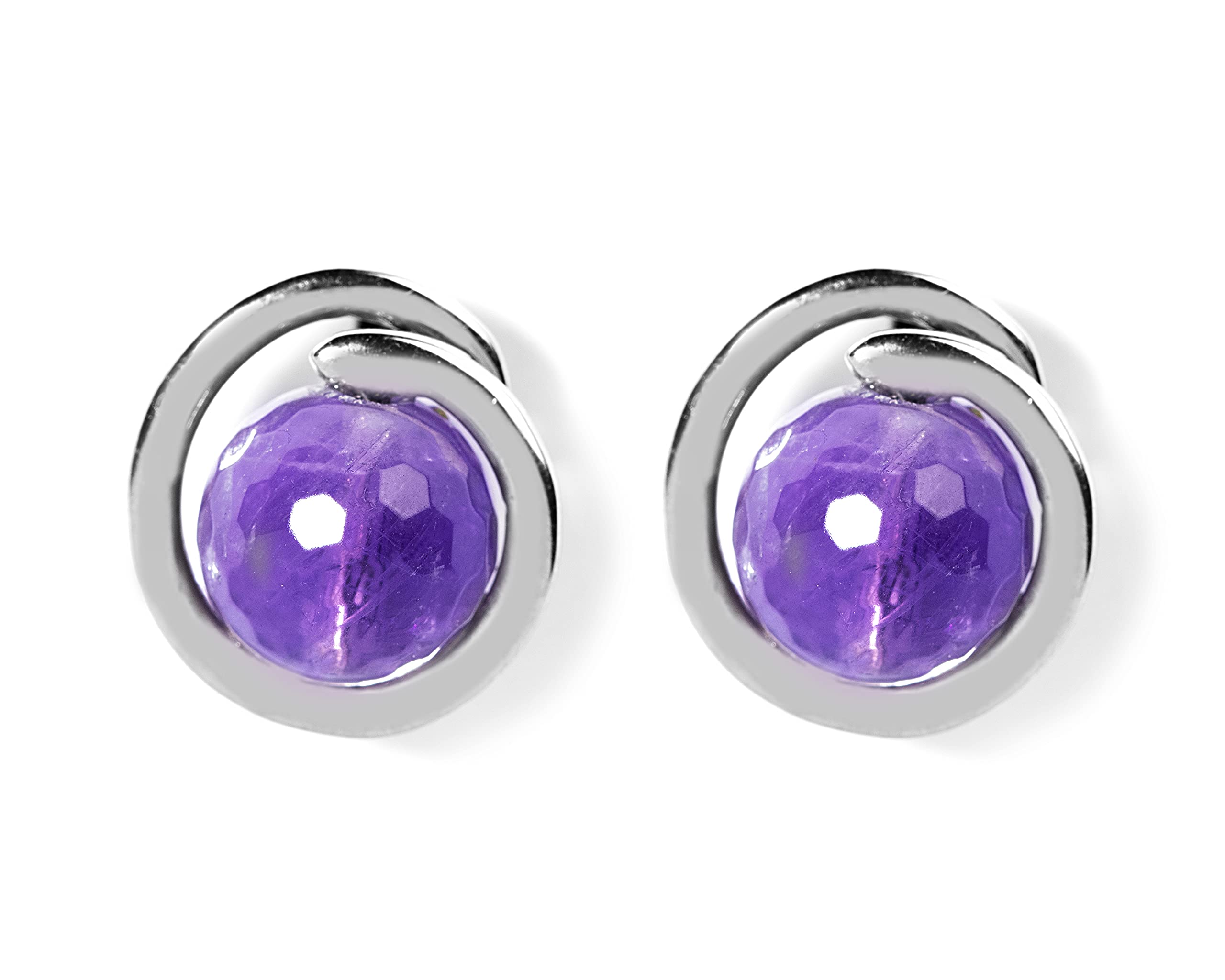 Gempro 925 Silver Certified Amethyst Stud Earrings for Women, Purple (B096M6XS89) Amazon Price History, Amazon Price Tracker