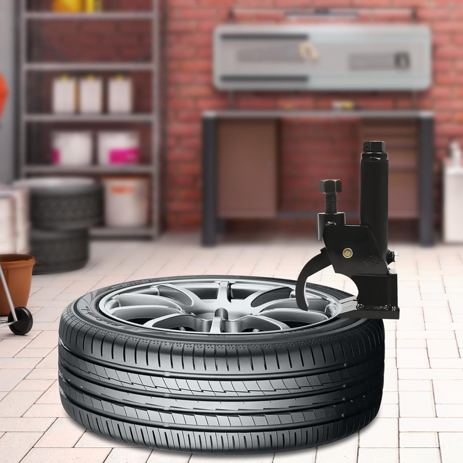 Manual Tire Bead Breaker, Adjustable Tire Repair Kit Heavy Duty Tires Car Repair Fit for 10-21 inches Tires for ATV Golf Cart Bus, Tractors and Trucks