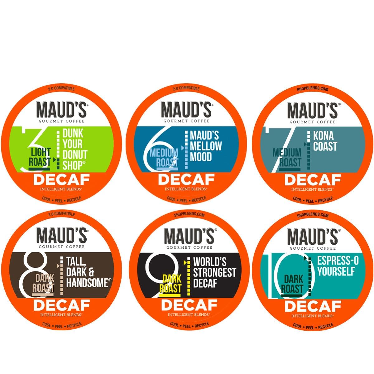 Maud's Decaf Coffee Pods Variety Pack, 56 ct 6 Assorted