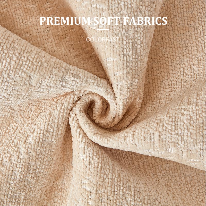 Funda de sofá chenilla gruesa premium naranja de 70x90 cm para tapicería seccional elegante 2