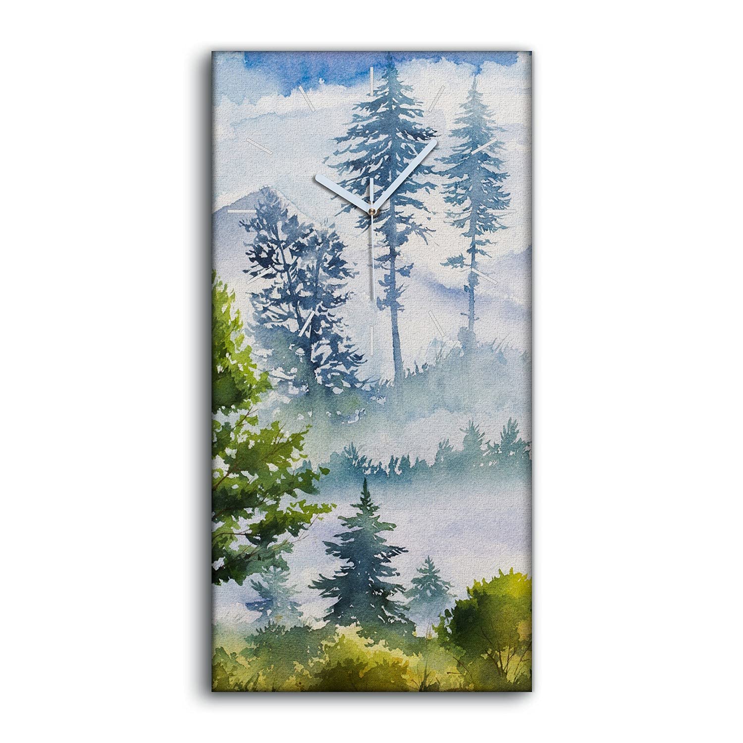Art Moderne Image Nature Horloge de Qualité Toile Salon 30x60