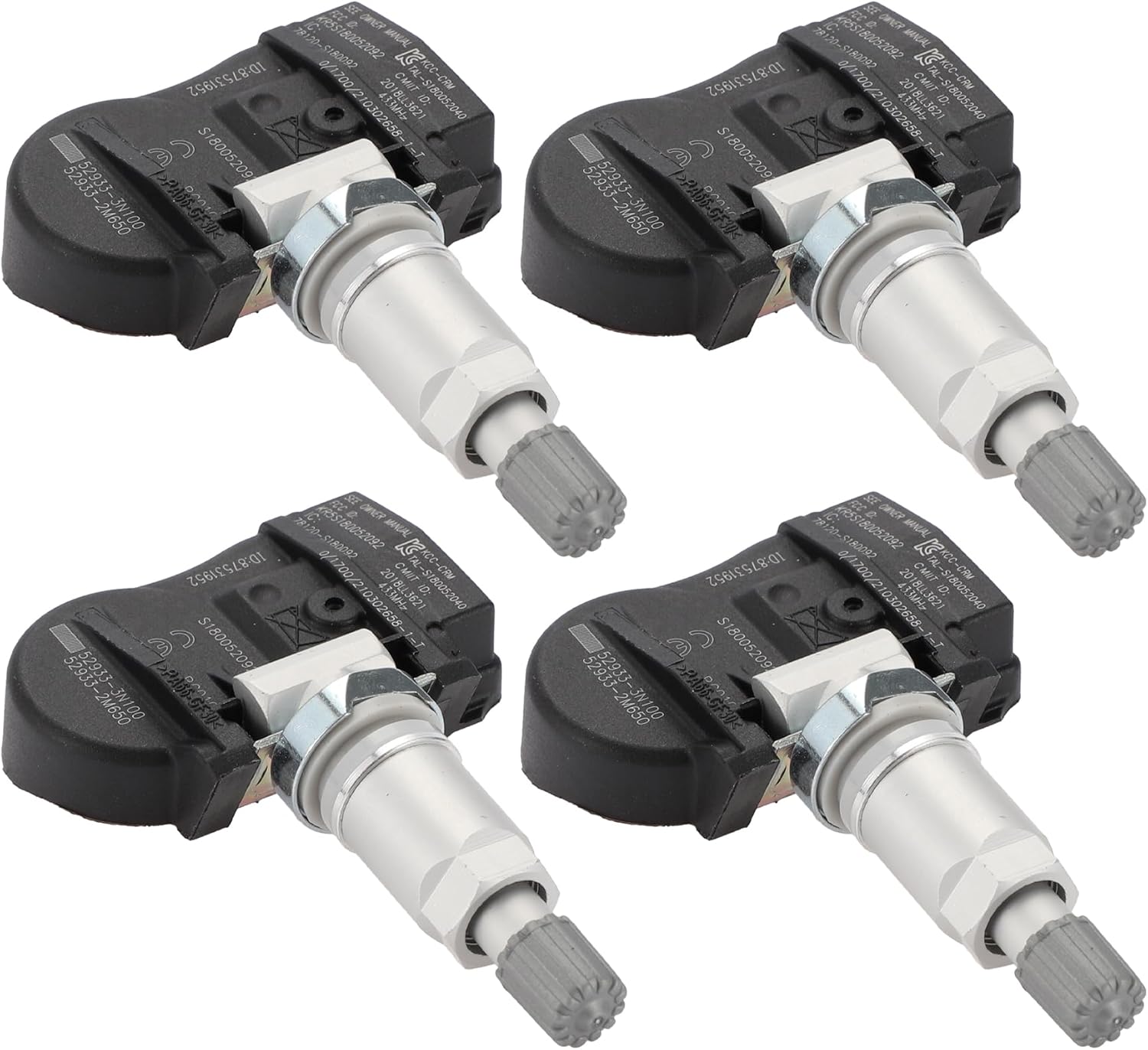 Tire Pressure Sensor No.529333N100 TPMS Sensor for Kia Optima 2016-2020 4Pc