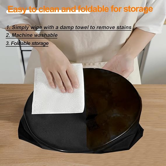 Electric Pressure Cooker Cover for Instant Pot Duo 7-in-1 Mini 3 Quart, Waterproof, Dustproof, Black Nylon