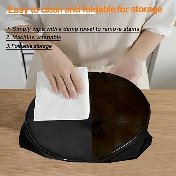 Electric Pressure Cooker Cover for Instant Pot Duo 7-in-1 Mini 3 Quart, Waterproof, Dustproof, Black Nylon