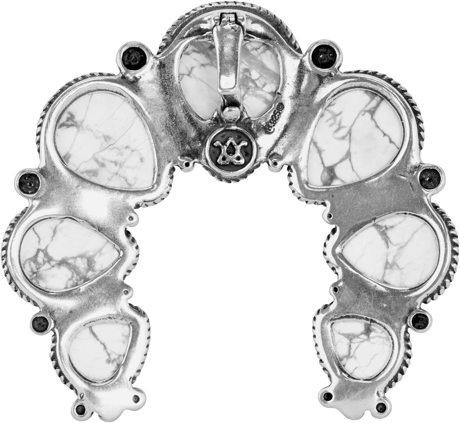 American West Jewelry Sterling Gemstone Large Naja Pendant Enhancer
