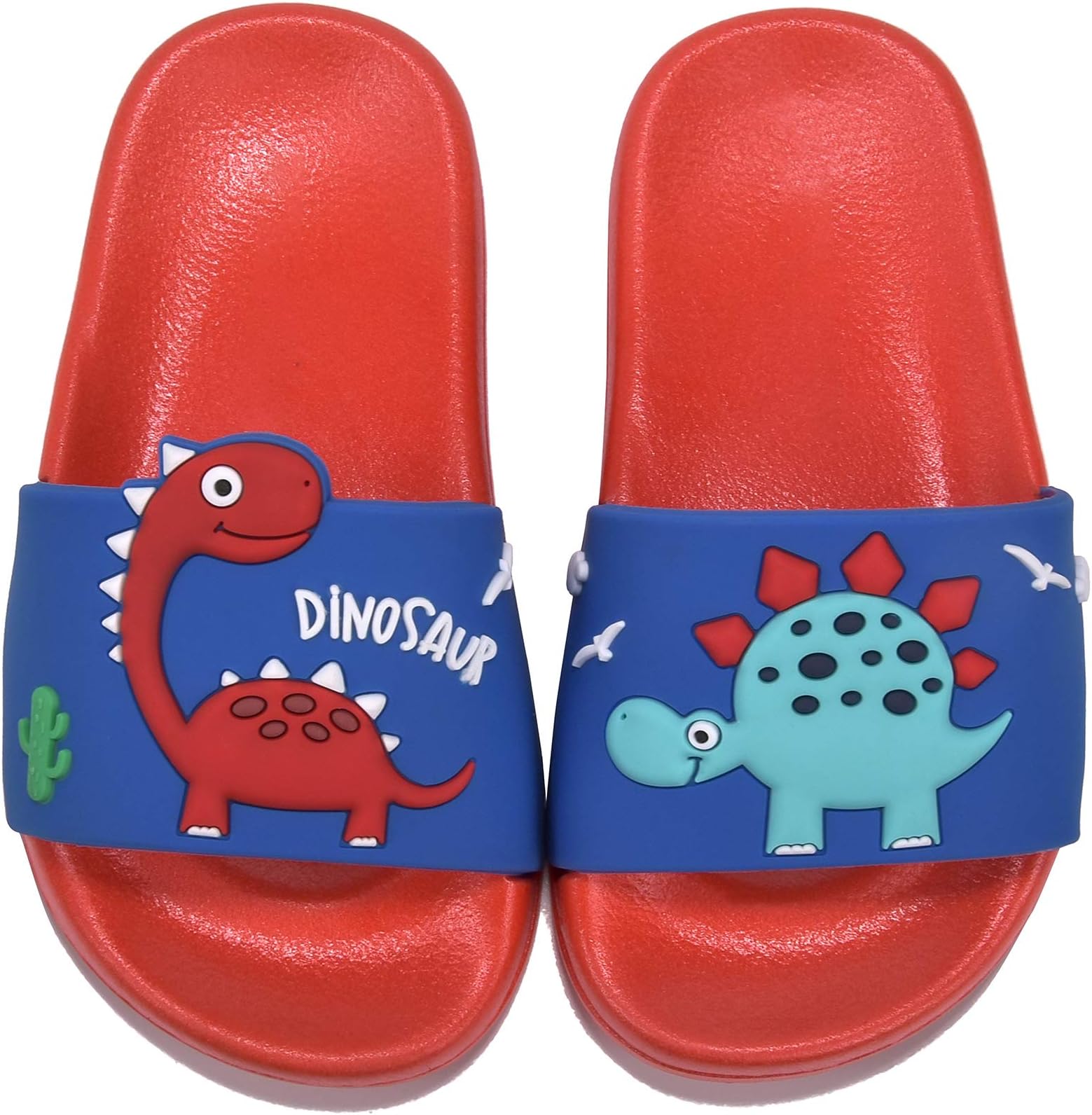 Toddler Slide Sandals Boys Girls Kids Lightweight Slip On Sandals Outdoor Pool Beach Shower Slides