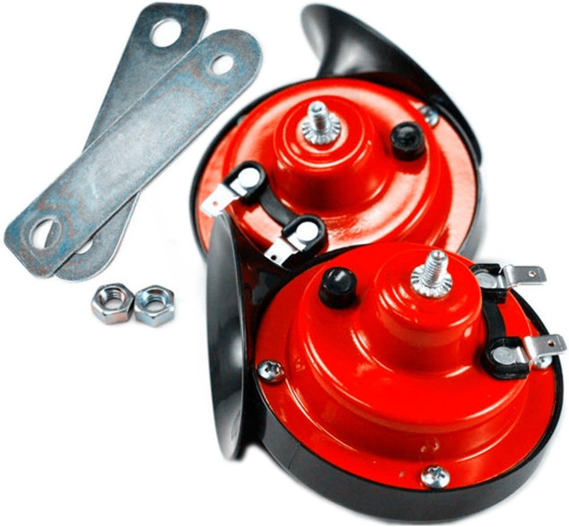 Kit Trombe Da Camion 12V 150DB – Clacson Ad Aria Compressa Con Compressore, Doppia Tromba, Relè 80A, Per Auto Moto Barche