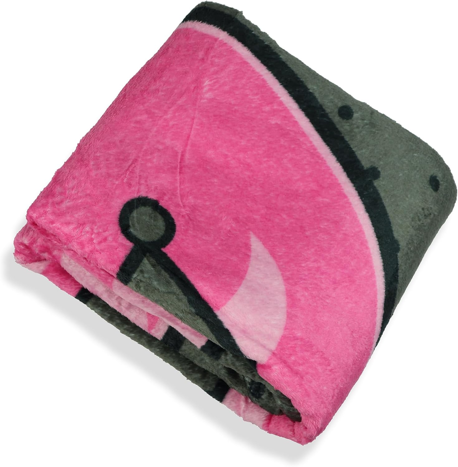 Northwest Sanrio Hello Kitty Kuromi Blanket Wild At Heart Fleece Throw 45"X60"