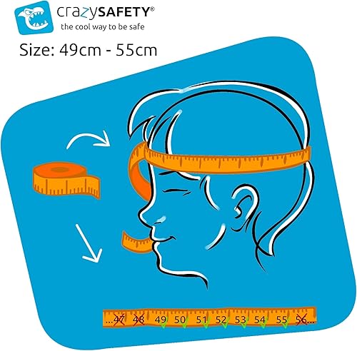 Miniatura 8 de Crazy Safety Cascos para niños pequeños de 2 a 4 a 7 años, ajustable (19.3-21.7 in), casco de bicicleta para niños con luz LCD, ligero, ventilación,