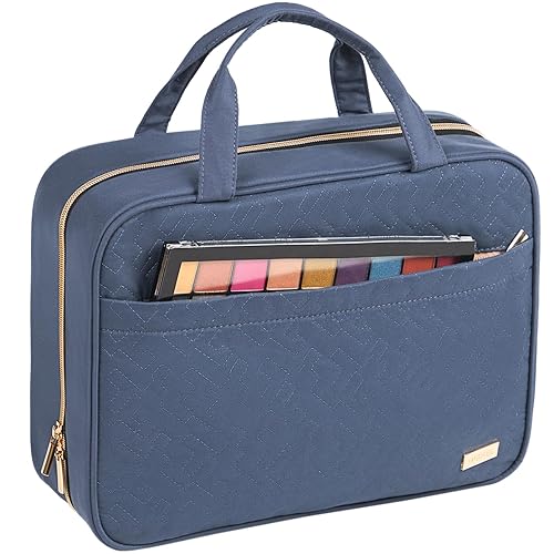 Miniatura 96 de NISHEL Neceser de viaje para mujer, organizador colgante y portátil para champú de tamaño completo, acondicionador, juego de cepillos y accesorios